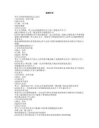 旅游时尚-短视频剧本盘古文库