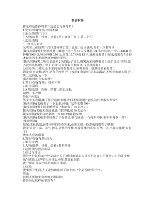 社会职场-短视频剧本盘古文库