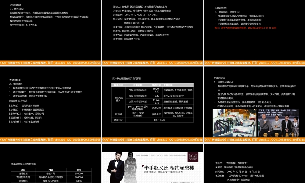 2012年涵碧楼项目执行案