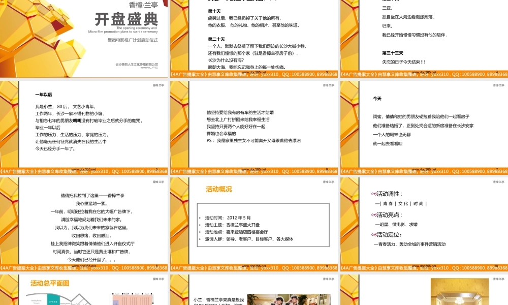 地产类活动营销推广微电影方案