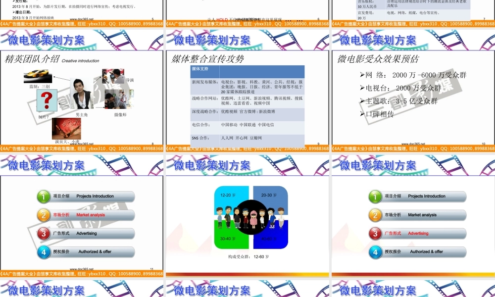 东营微电影策划方案