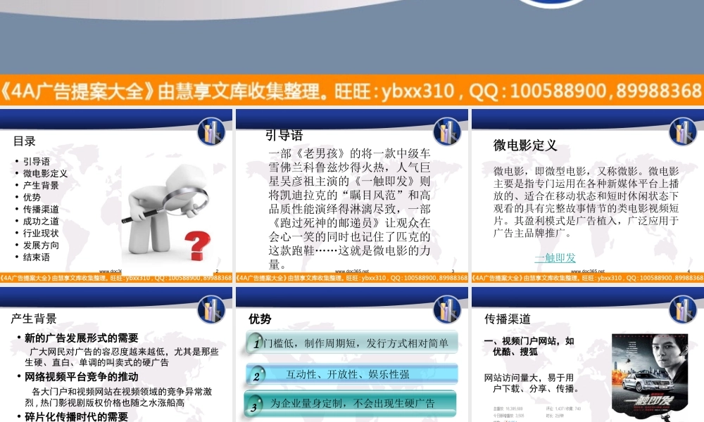 网络营销之微电影