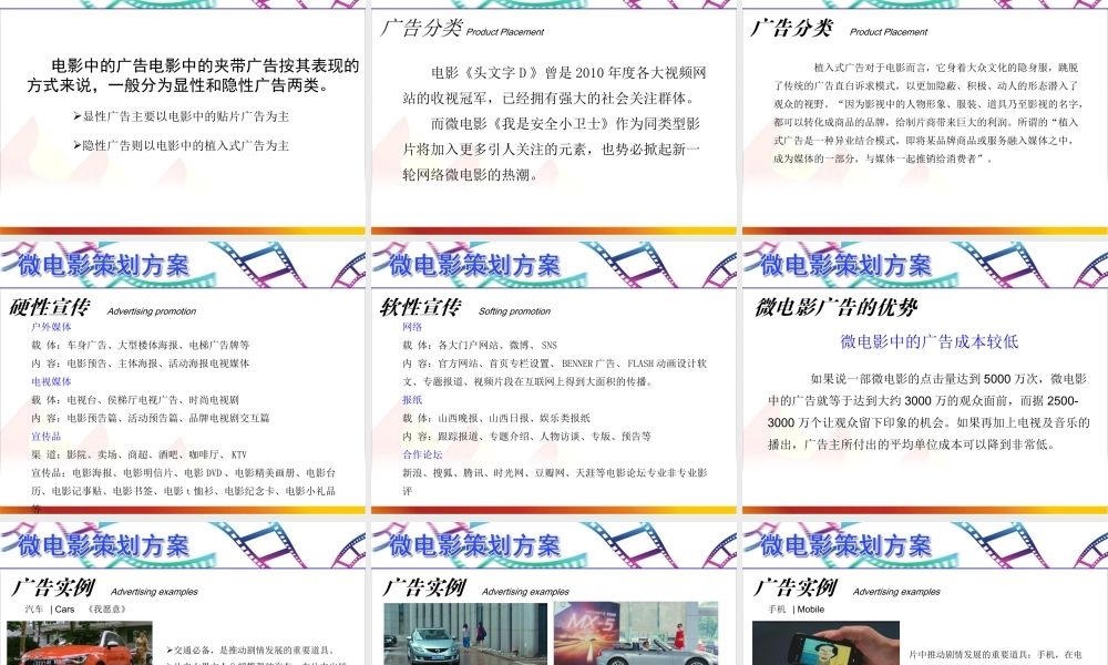 微电影策划方案-1