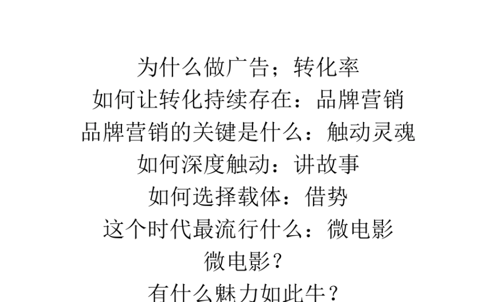 微电影营销