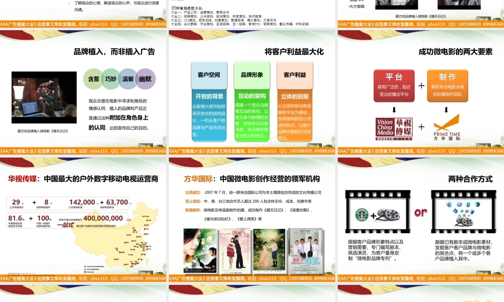 微电影营销推广方案