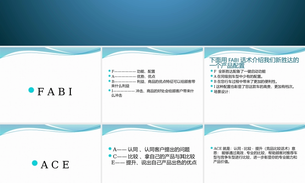 《FABI、ACE、CPR介绍话术》