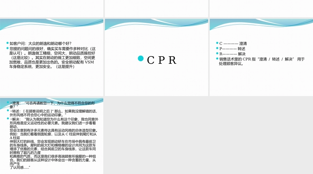 《FABI、ACE、CPR介绍话术》