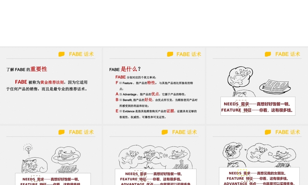 FABE话术