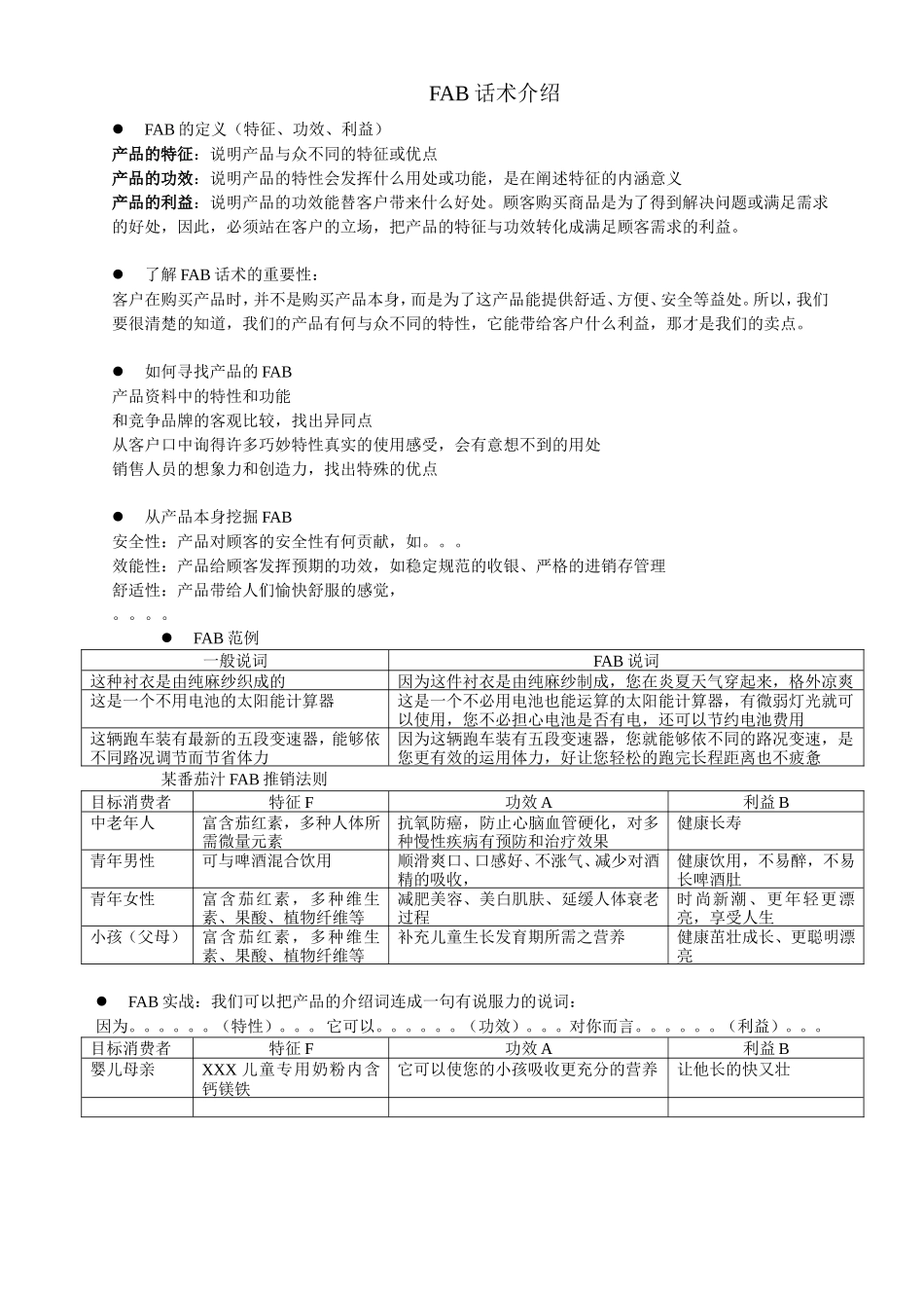 FAB话术精简版_第1页
