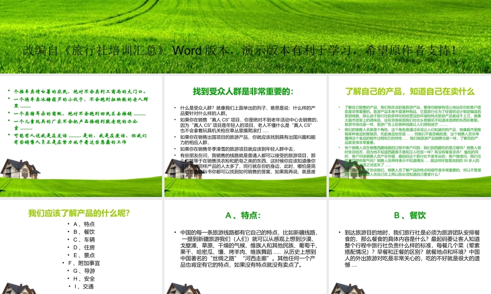 旅游销售技巧培训-盘古文库销售话术