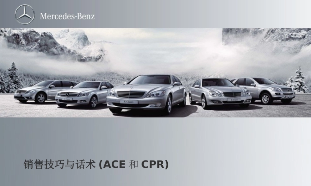销售技巧与话术-ACE和CPR-盘古文库销售话术