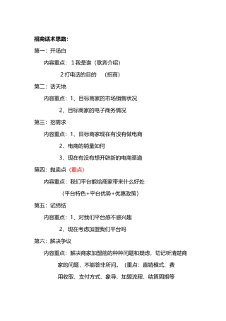 招商话术-盘古文库销售话术