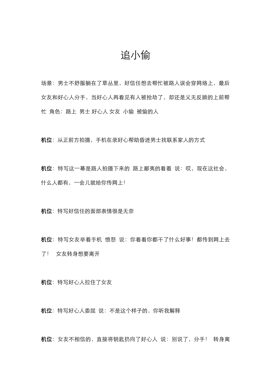 剧情：追小偷_第1页