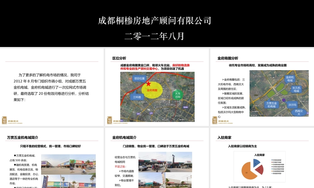 成都机电市场市场调研报告-文库大全