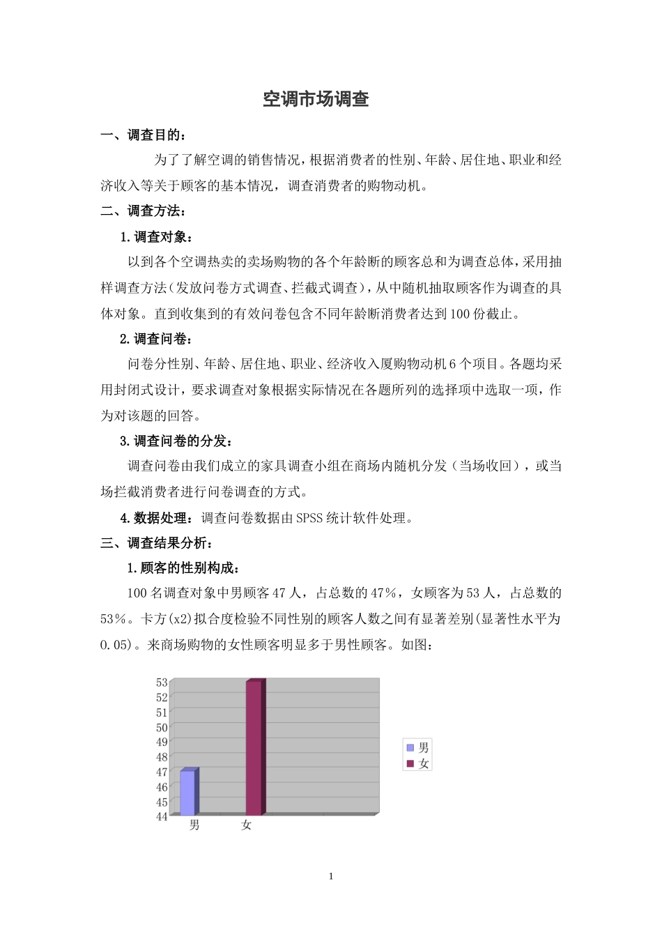 空调市场调研报告-文库大全_第1页
