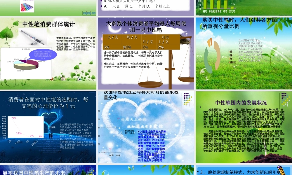中性笔的市场调查报告和分析.v4.1-文库大全
