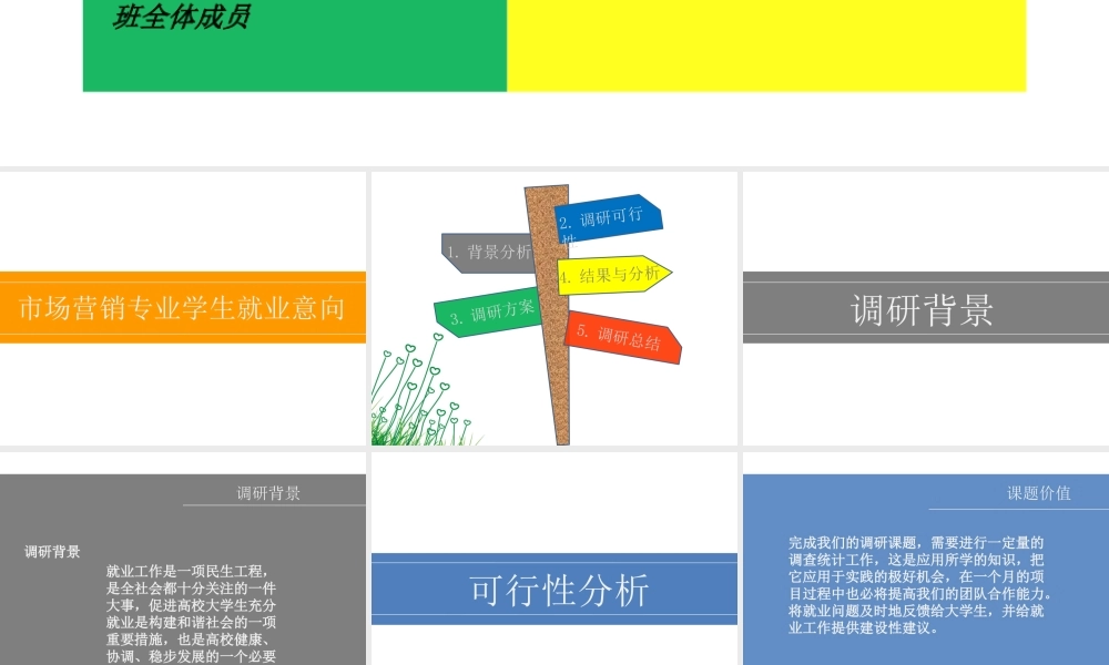 调查报告的PPT展示-文库大全
