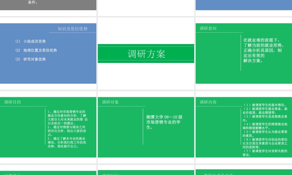 调查报告的PPT展示-文库大全