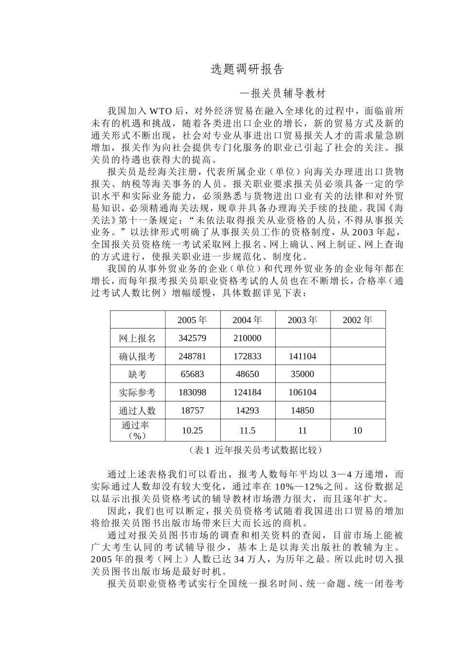 选题调研报告-文库大全_第1页