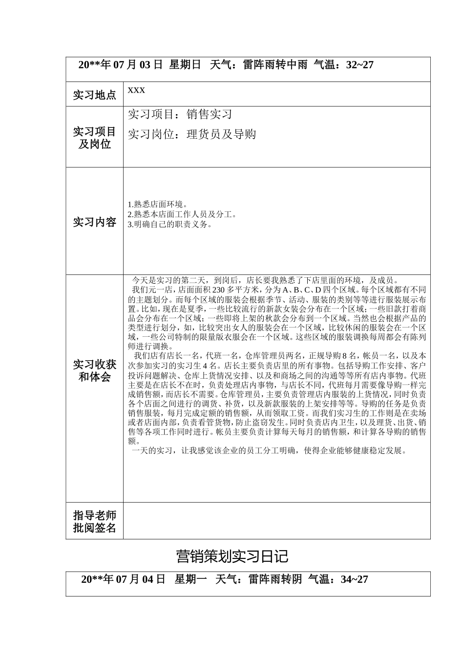 服装店导购实习7日记-秀人网_第2页
