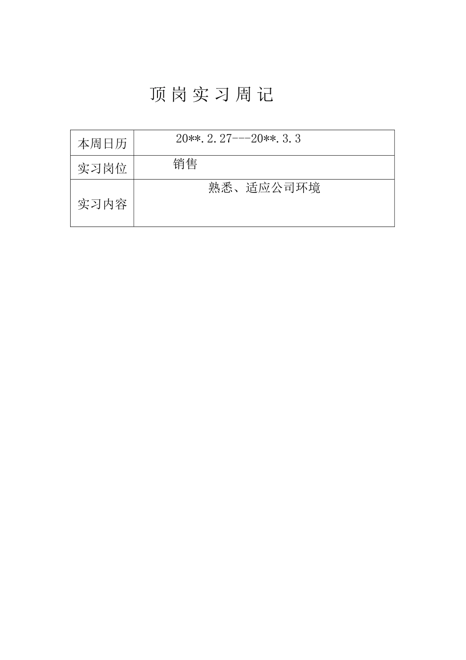 销售顶岗实习周记-秀人网_第2页