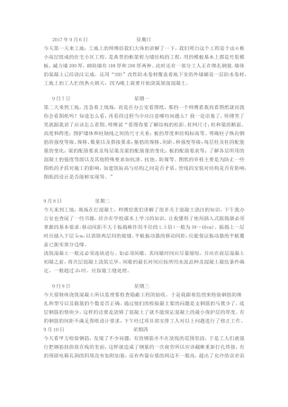 建筑工程实训日志-文库