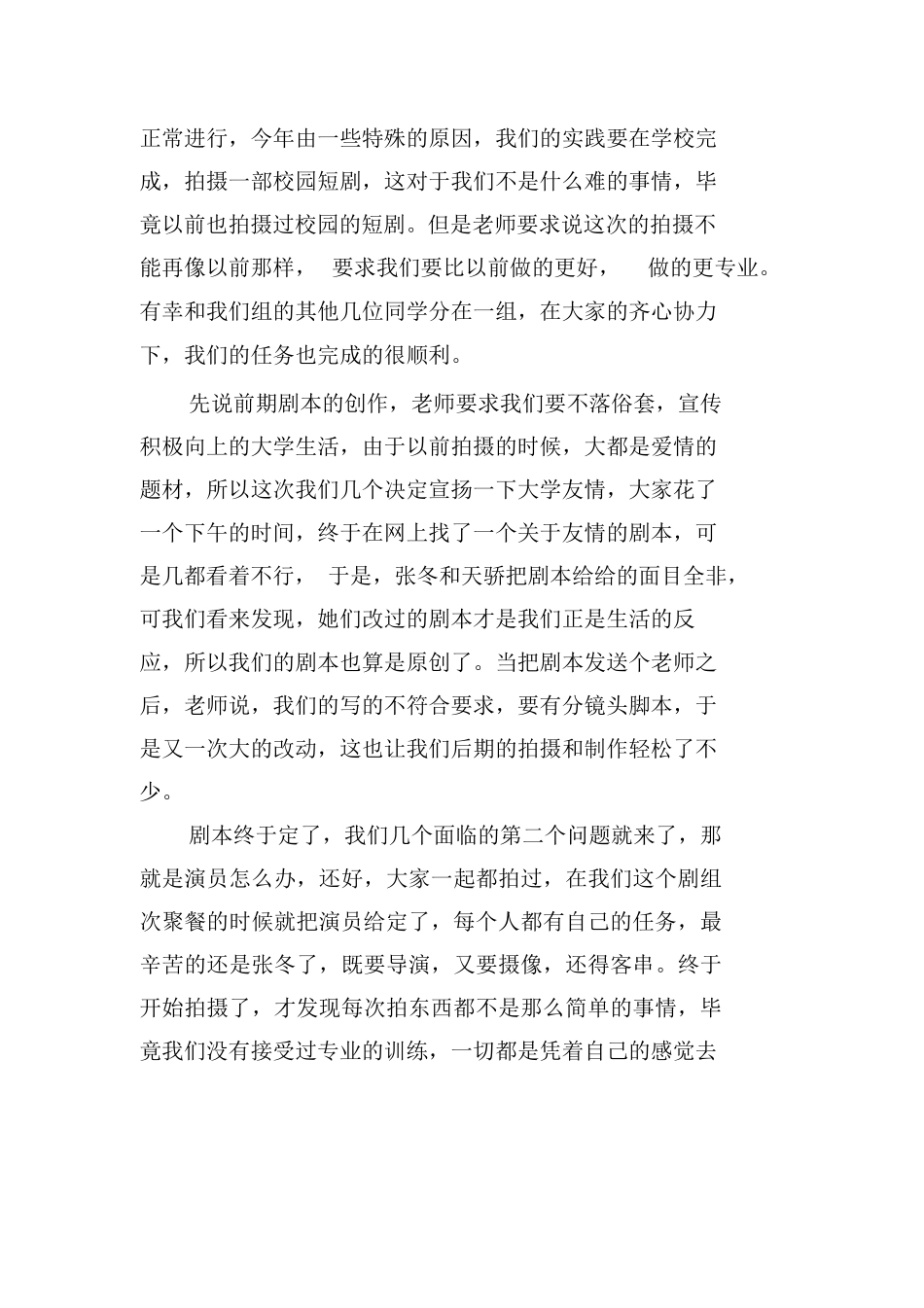 摄影摄像专业学生实习报告_第2页