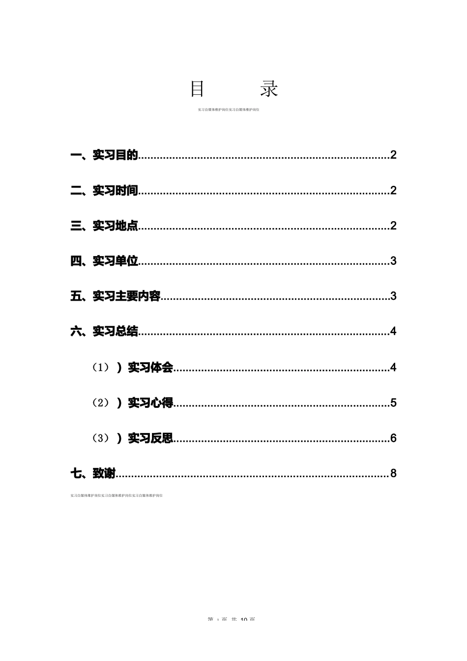 自媒体维护岗位实习报告_第2页