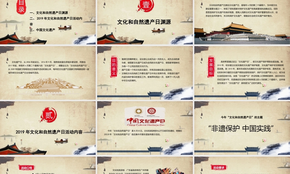 文化和自然遗产日活动-非遗保护
