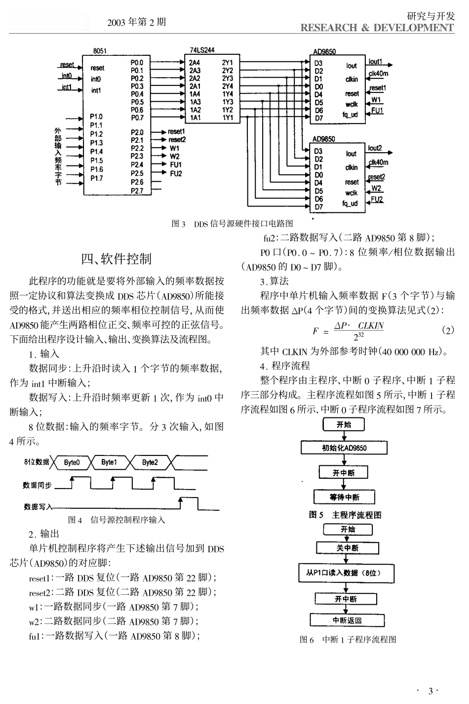 一种基于DDS芯片AD9850的信号源_第3页