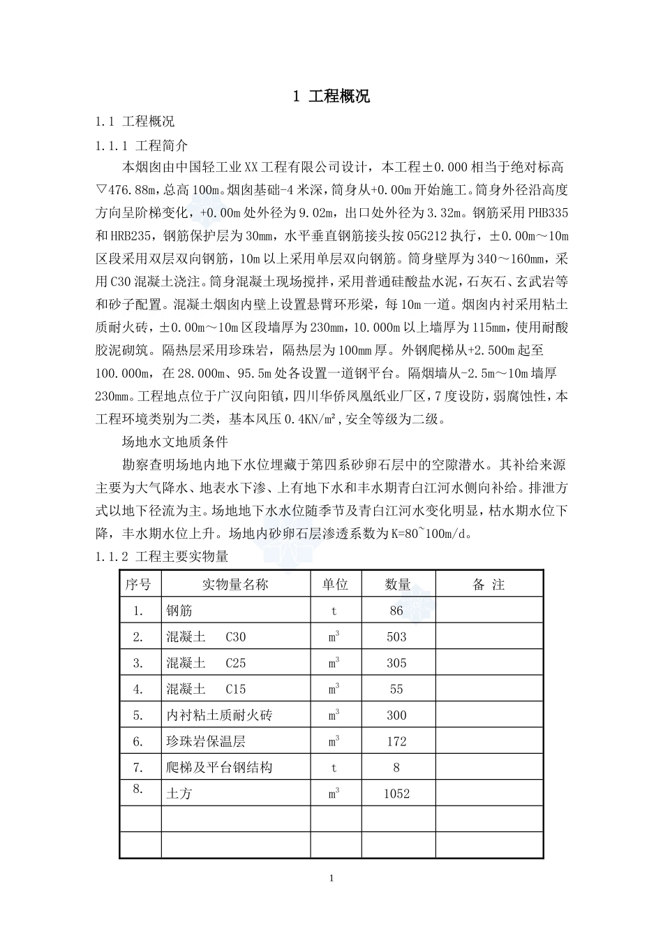 [四川]100米烟囱筒身专项施工方案（专家论证 附图）_secret_第1页