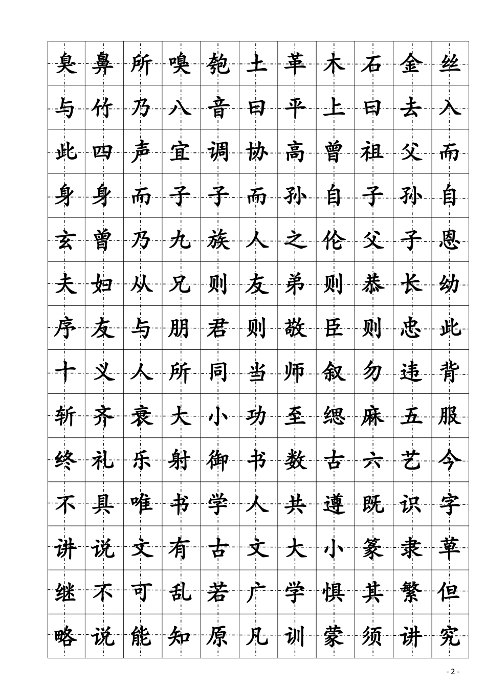 楷书钢笔字帖(三字经)_第3页