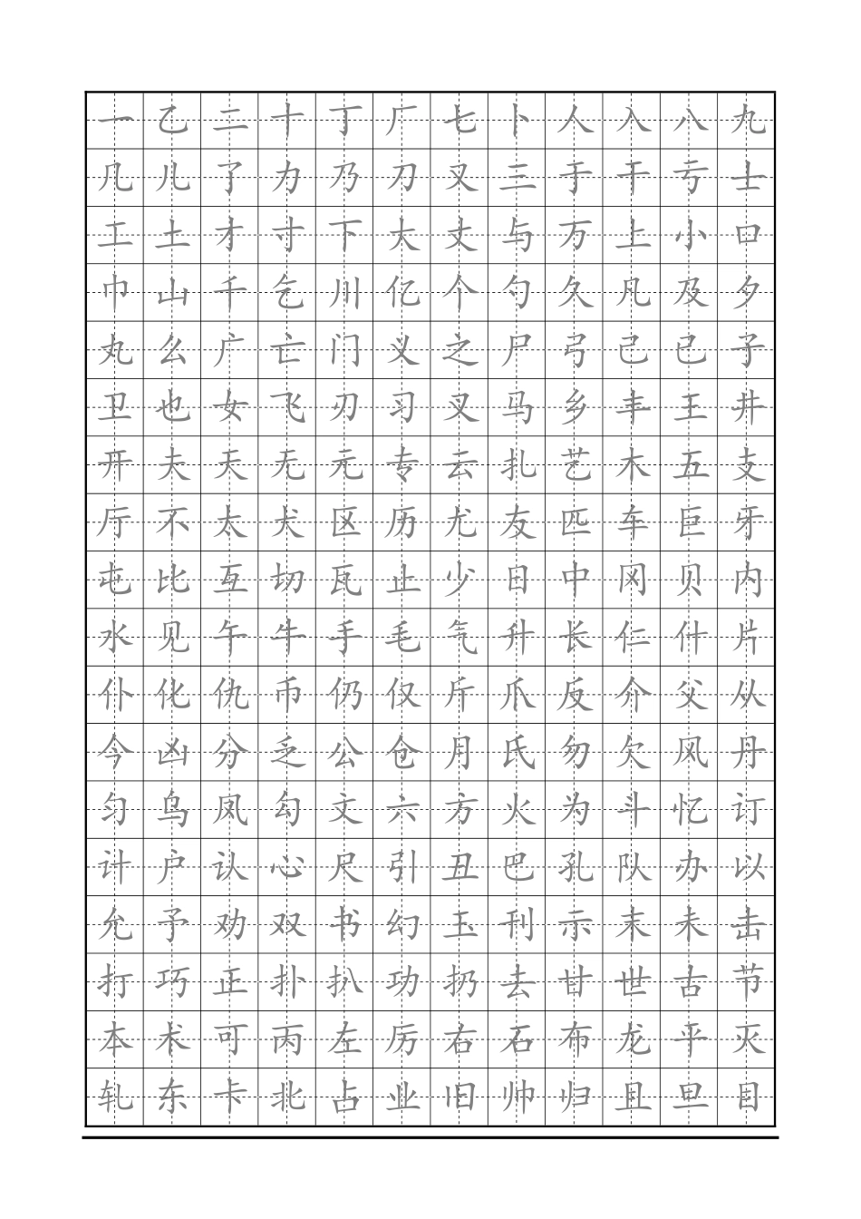 楷书临摹字帖-文库盘古_第1页