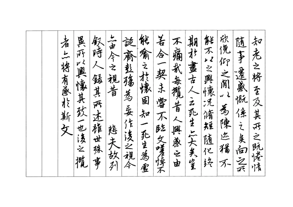 兰亭序硬笔字帖-文库_第2页
