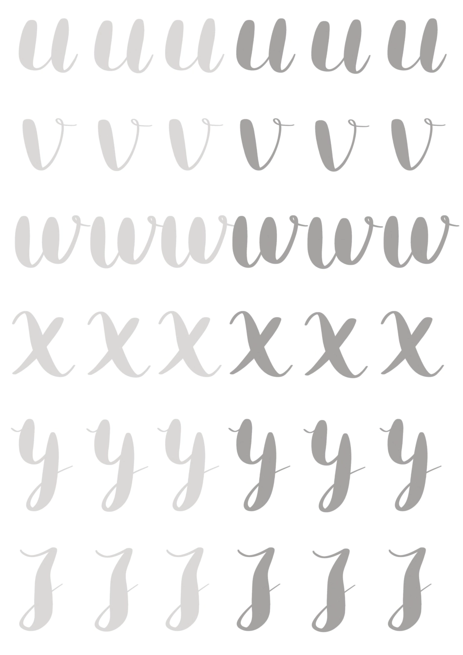 英文字母笔画-盘古文库_第2页