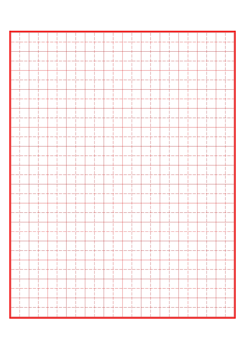 正规田字格-盘古文库电子字帖书法格子模板_第1页