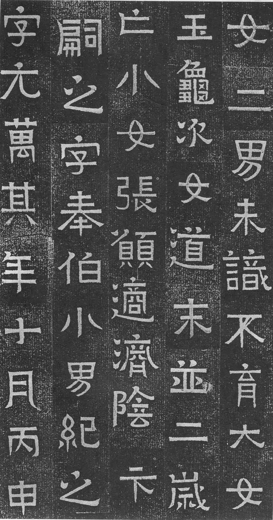 (东晋)楷隶_王建之妻刘媚子墓志(石志、砖志)_第3页
