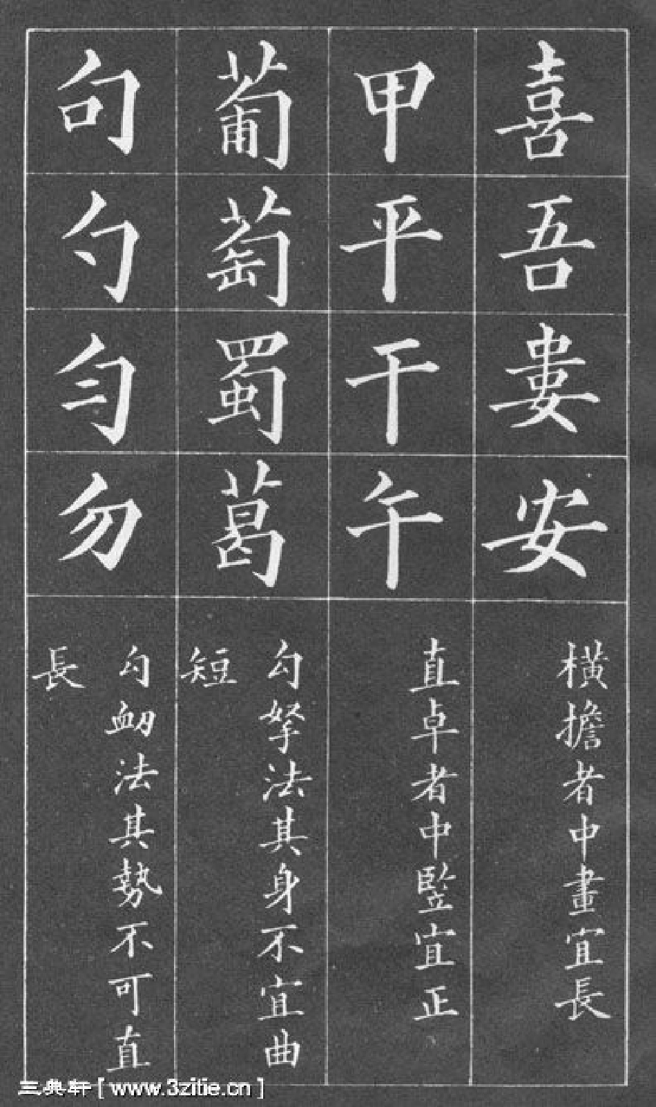 (清)黄自元楷书间架结构摘要九十二法_第3页