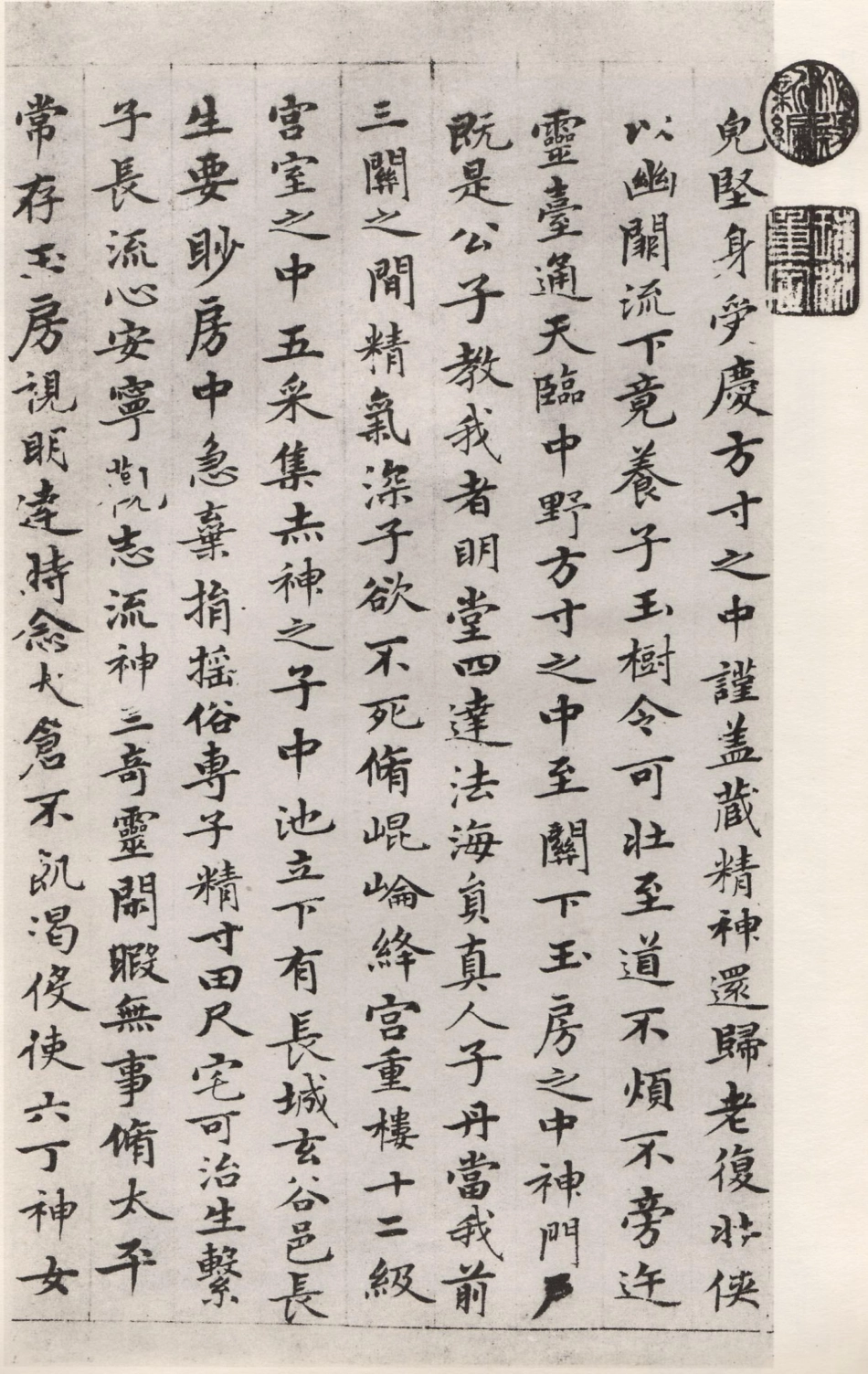 赵子昂小楷临黄庭经（元）_第2页