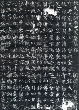 (唐)韦应物楷书元苹墓志铭