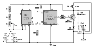 1-100分钟定时器电路