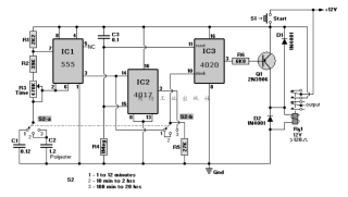 1分钟—20小时定时器电路
