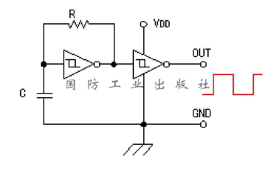 74HC14组成的方波振荡器_第1页