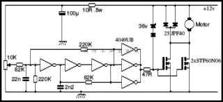 PWM控制式电机速度控制电路