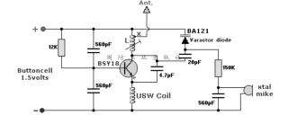短波无线监听发射器1（100MHz）