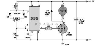 脉宽调制器电路（电机调速或调光）