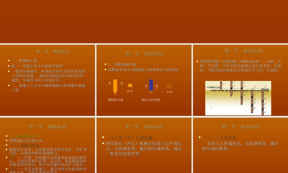 第三节 桩与地基基础工程
