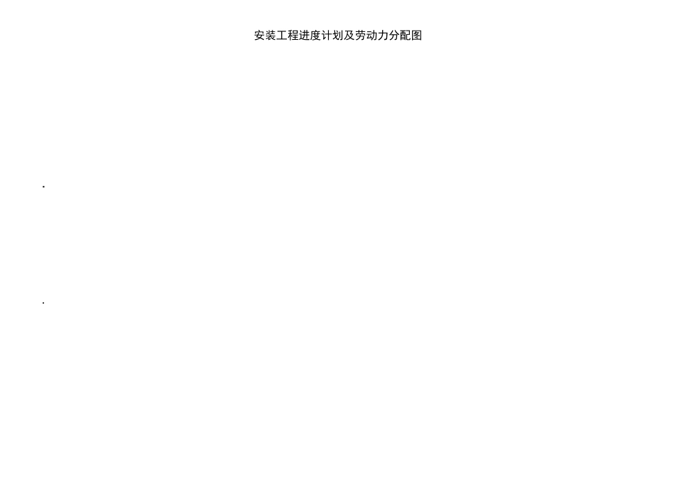 各类施工表格安装工程进度计划及劳动力分配图_第3页