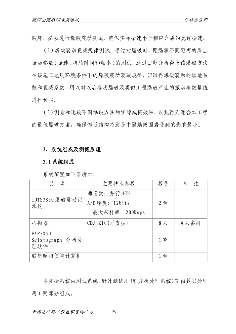 冲隧道爆破振动测试报告【盘古】--各类监理报告_第2页