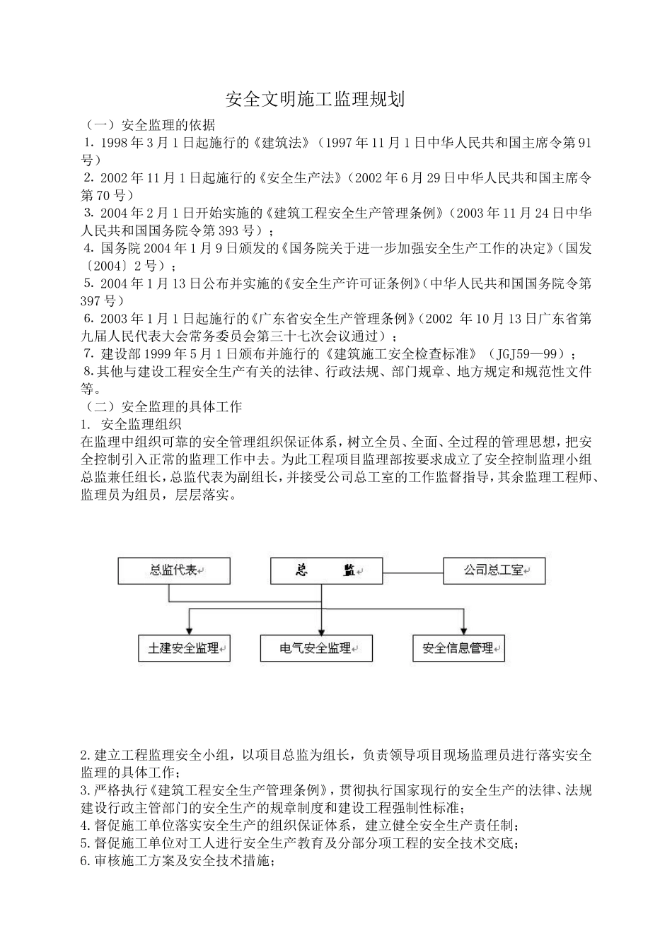 安全文明施工-文库-监理规划(中国文库网)--监理规划(盘古)_第1页